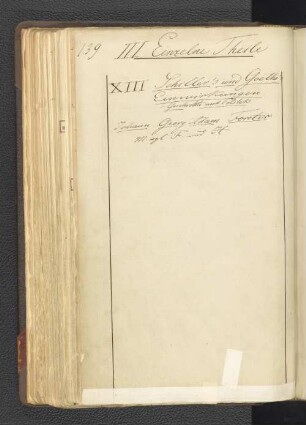XIII. Schiller's und Goethe's Einwirkungen
