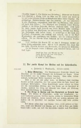 XI. Der zweite Kampf der Welfen und der Hohenstaufen