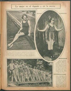 La mujer en el deporte y en la escena [Fotografías]