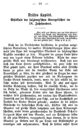 Schicksal der salzburg'schen Evangelischen im 18. Jahrhundert.