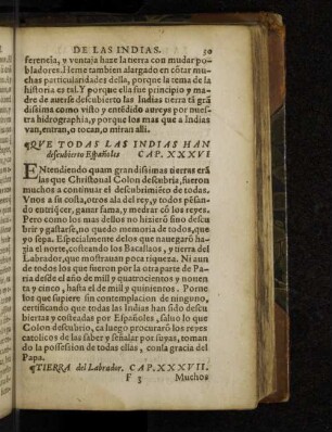 Tierra del Labrador. Cap. XXXVII