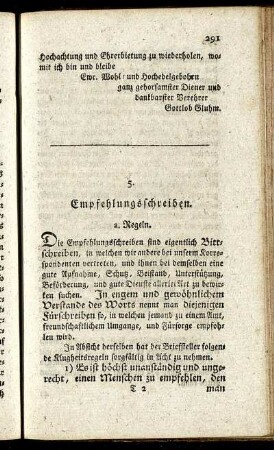 5. Empfehlungsschreiben.