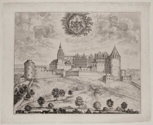 Heidelberger Schloss von Norden gesehen