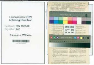 Entnazifizierung Wilhelm Baumann , geb. 28.12.1891 (Strassenbahnschaffner)