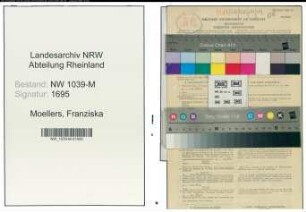 Entnazifizierung Franziska Moellers , geb. 26.10.1891 (Lehrerin)