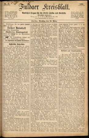Ausgabe vom Dienstag, den 28. März 1882.