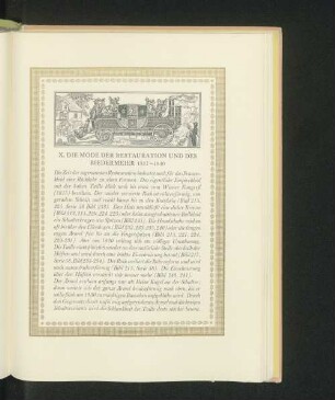 X. Die Mode der Restauration und des Biedermeier 1817-1840