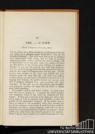 IV The -'s wife