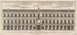 Der Palazzo Reale in Neapel im Festschmuck anlässlich der Geburt der Prinzessin Maria Isabel (1740–1742)