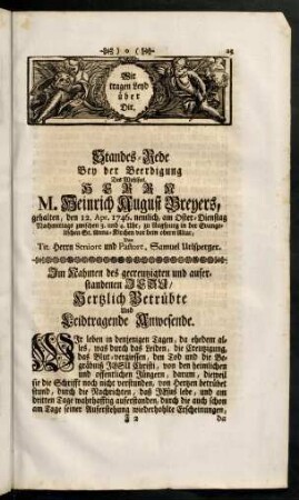 23-44, Christliche Leichen-Predigt. Lebens-Lauff.