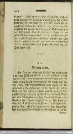 XIV. Armenwesen
