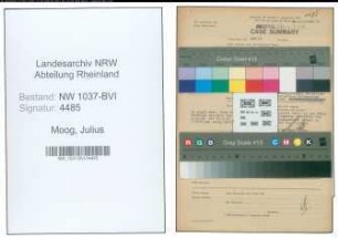 Entnazifizierung Julius Moog , geb. 30.09.1895 (Fabrikant)