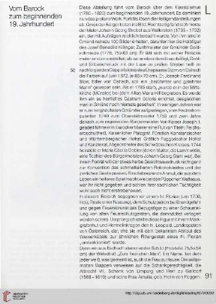 Vom Barock zum beginnenden 19. Jahrhundert