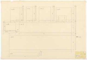 Hochschulbibliothek, Karlsruhe Neubau: Material zum Modell/Lesesaal, 1:1