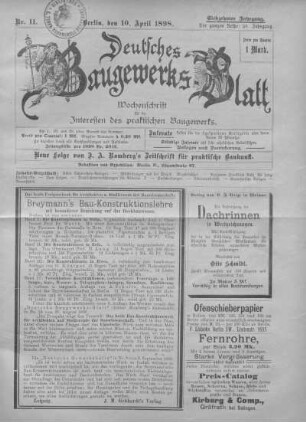 58. Jahrgang. Nr. 11.