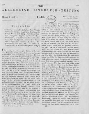 Rahden, W.: Wanderungen eines alten Soldaten. T. 1. Berlin: Duncker 1846