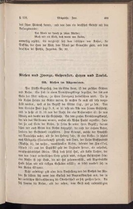 Riesen und Zwerge, Gespenster, Hexen und Teufel.