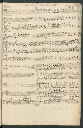 Himmel und Erde sind voll seiner Güte; V (4), orch, bc; LorB 535