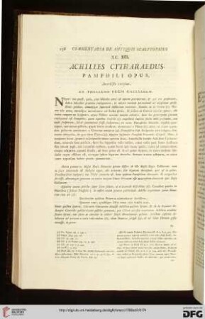 XC. XCI. Achilles Cytharaedus / XC. XCI. Achille Citaredo