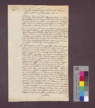 Testament des Basler Fürstbischofs Josef Sigmund von Roggenbach.