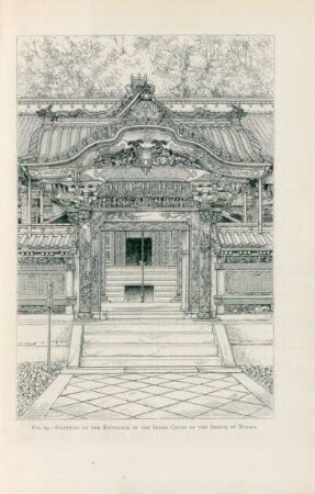 Fig. 69. - Gateway at the entrance of the inner court of the Shrine of Nikko