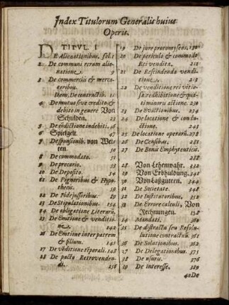 Index Titulorum Generalis huius Operis.