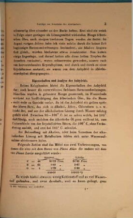 Beiträge zur Kenntniss der Abietinsäure : vorgelegt in der Sitzung am 7. Juli 1864 ; III. Mittheilung