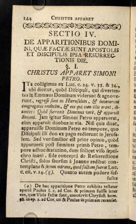 144-147, §. I. Christus Apparet Simoni Petro.