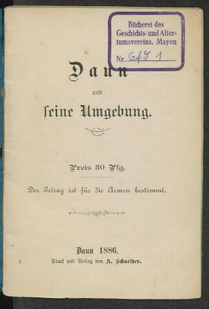 Daun und seine Umgebung
