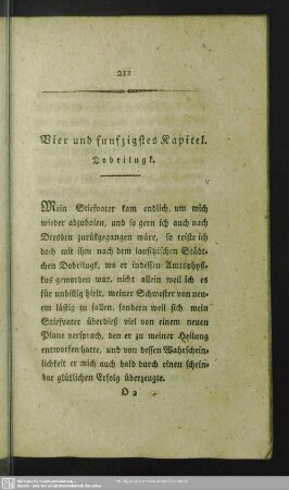 Vier und funfzigstes Kapitel. Dobrilugk