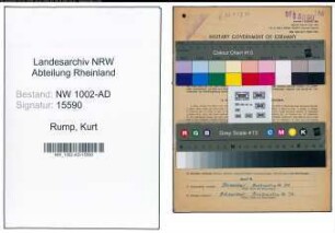 Entnazifizierung Kurt Rump, geb. 16.09.1906 (Gaertner)