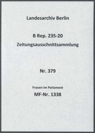 Frauen im Parlament
