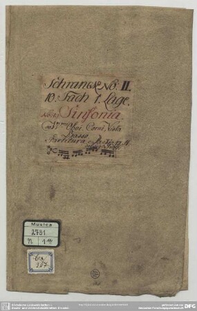 Symphonies - Mus.2731-N-1a : strings, bc, cor (2) - D