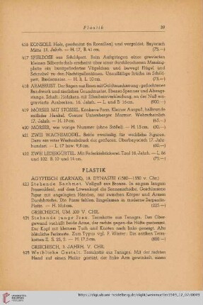 Plastik (Nr. 423 - 512)