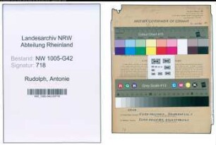 Entnazifizierung Antonie Rudolph , geb. 04.06.1905 (Kuechenhilfe)
