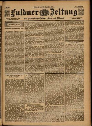 Vierte Ausgabe vom Mittwoch, den 15. Dezember 1897.