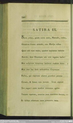 Satira IX.