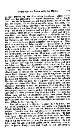 Vergehungen der Kinder ausser der Schule
