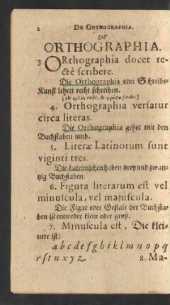 De Orthographia.
