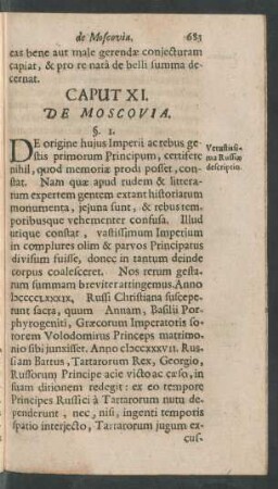 Caput XI. De Moscovia.