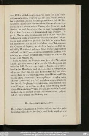 Der Staatsmann von Medina
