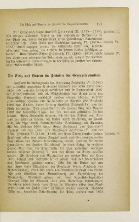 Die Pfalz und Bayern im Zeitalter der Gegenreformation