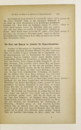 Die Pfalz und Bayern im Zeitalter der Gegenreformation