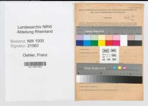 Entnazifizierung Franz Oehler, geb. 11.01.1912 (Polizeibeamter)