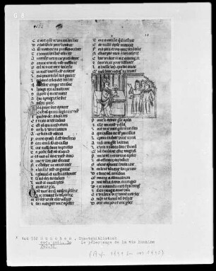 Le pélerinage de la vie humaine — Gottesdienst, Folio 12recto