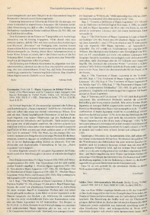 347-348 [Rezension] Greenspahn, Frederick E., Hapax legomena in biblical Hebrew