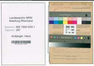 Entnazifizierung Hans Amberger , geb. 31.03.1898 (Augenarzt)