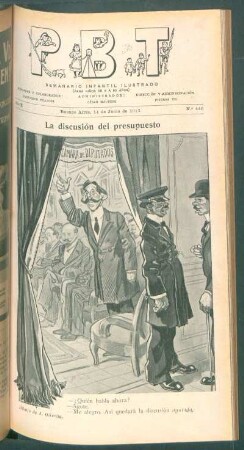 La discusión del presupuesto - [Caricatura]