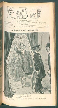 La discusión del presupuesto - [Caricatura]