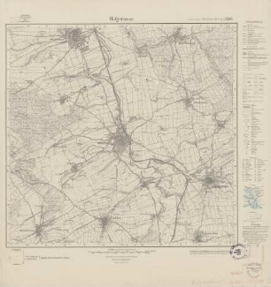 4522 (alte Nr.: 2590) Hofgeismar, Meßtischblatt (4cm - Karte)